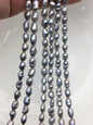 AAA 5-7mm gray baroque drop freshwater pearls,diy pearl beads,gift for her,Christmas,LR6-T9