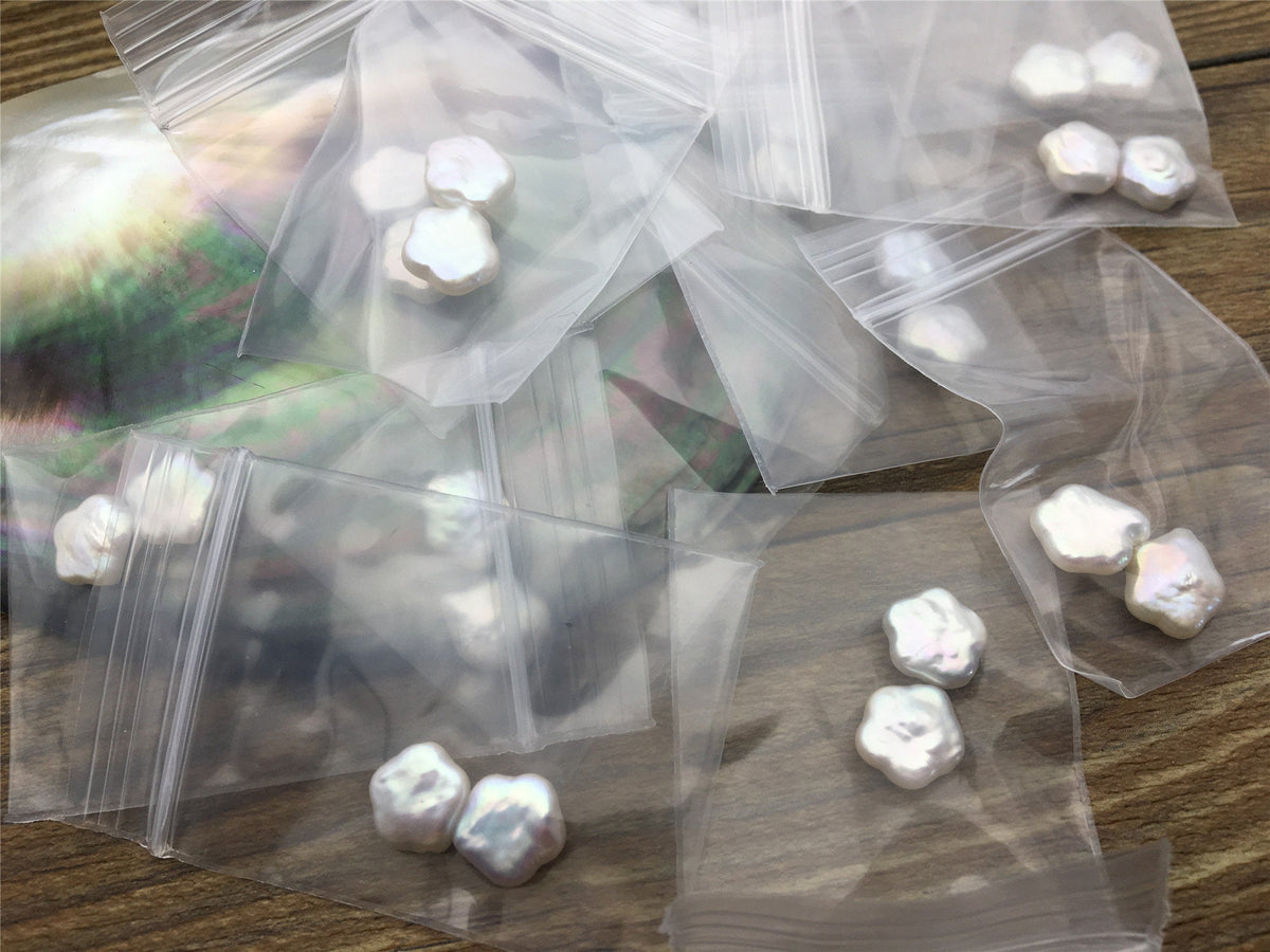 AAA 8/9/10/11mm White Plum blossom Freshwater Pearl loose Beads Pair,wholesale,ZS-103-27