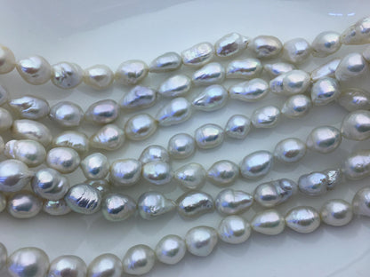 1 strands AA+ 11-13mm big white baroque drop Edison Freshwater Pearl,ED12-2A-5-16
