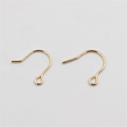 3 pairs 9x12mm 14k goldfilled Simple Dangle Earrings, 0.7mm diameter, DIY earrings jewelry,AGF-ER-003