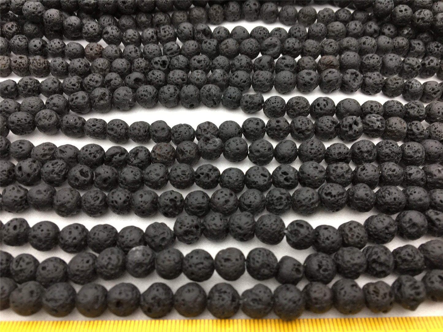 black volcano lava 4mm 6mm 8mm round beads 15.5'' Long Per Strand Size wholesale Gemstones,G13-OTH-4