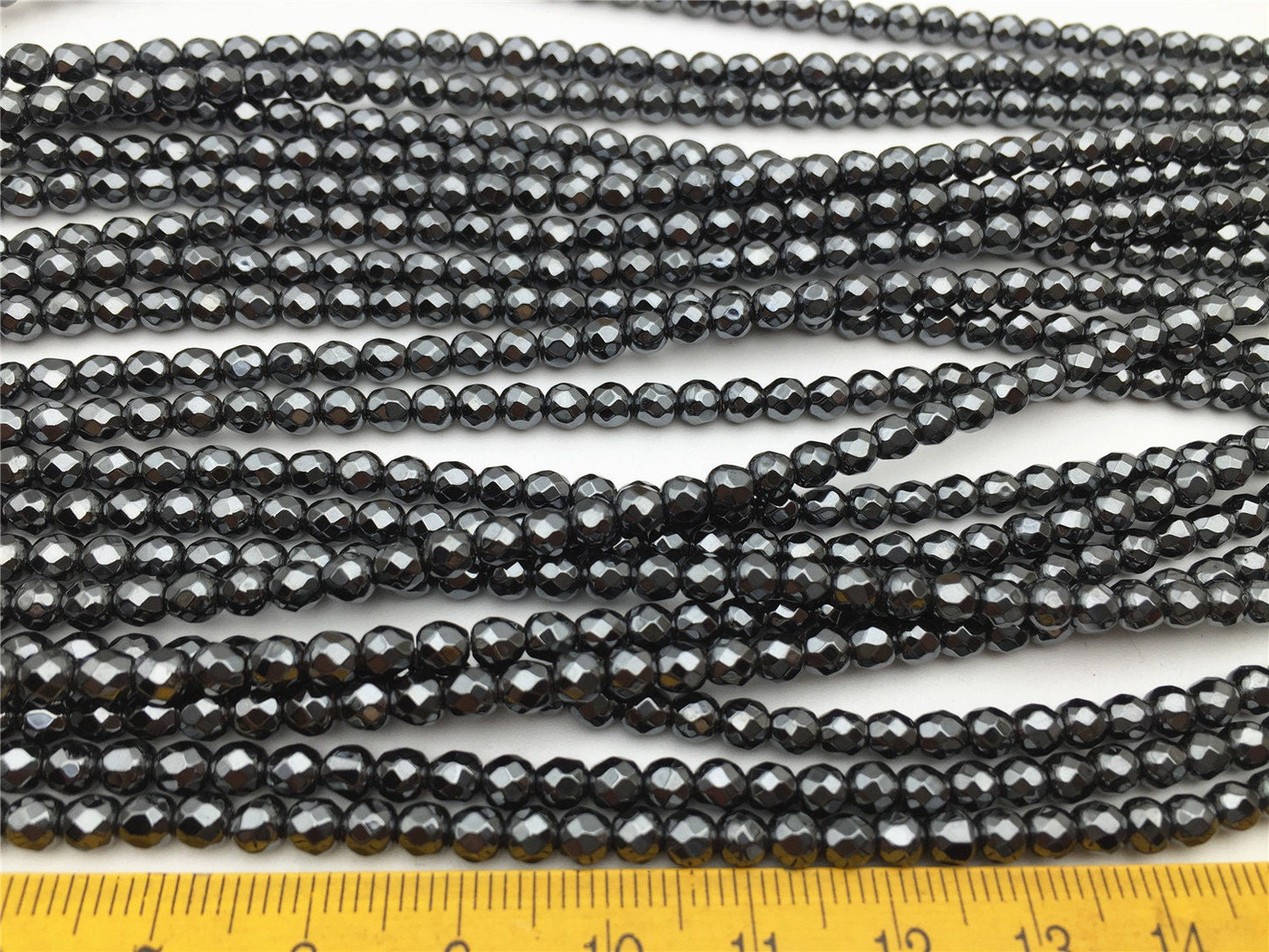 Hematite,4mm Faceted Round,AAA, 105pcs,15.5 inches,G50-R4-001