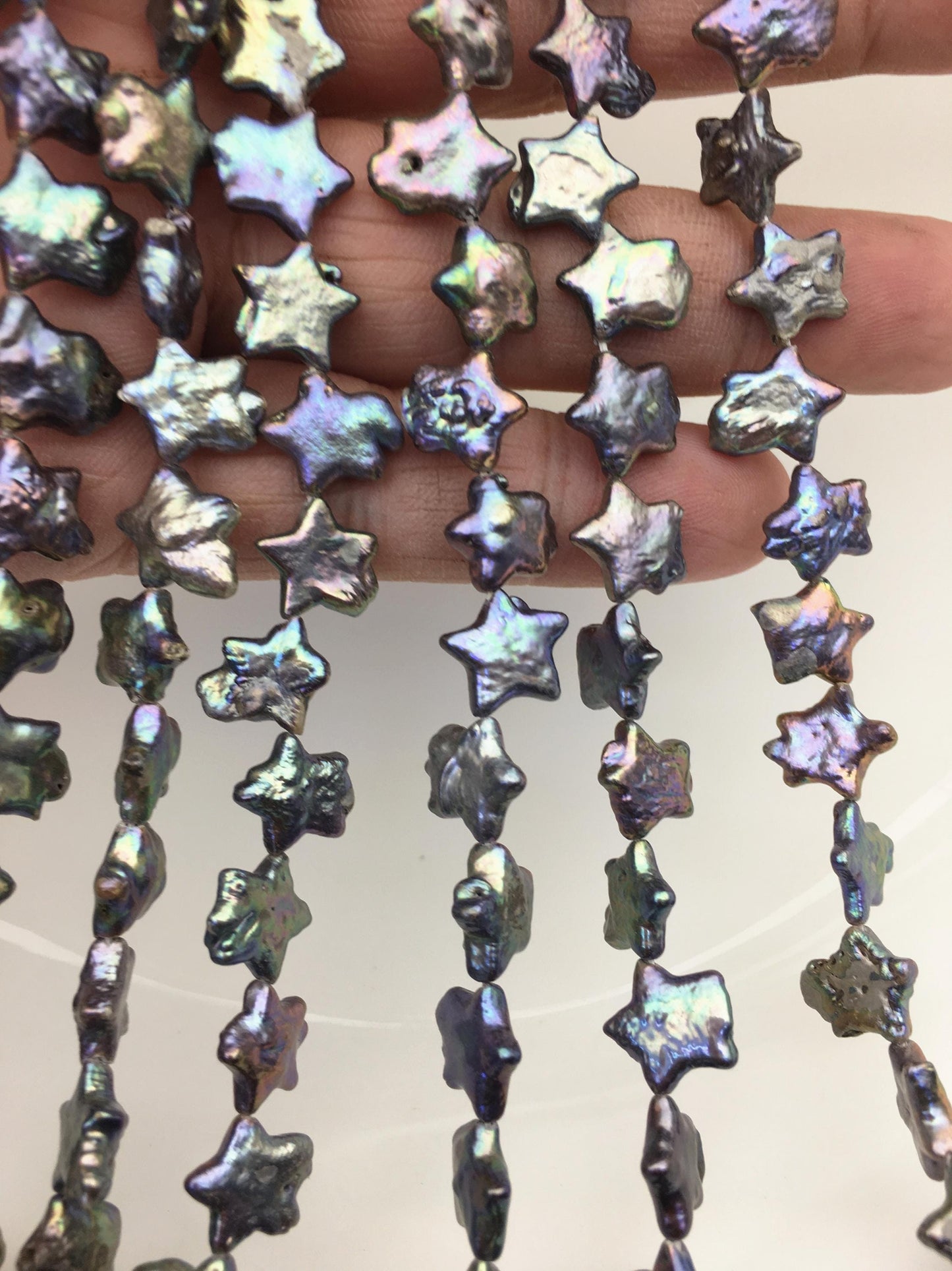 A 10-11mm black Five-pointed star Pearl,Freshwater pearl Star, for your design,Cultured Pearls,ZS-103-23