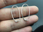 Big S925 Sterling Silver White/Yellow dangle hook earrings, Sterling Silver, for dangle earrings,DIY,wholesale,ASL-ER-018