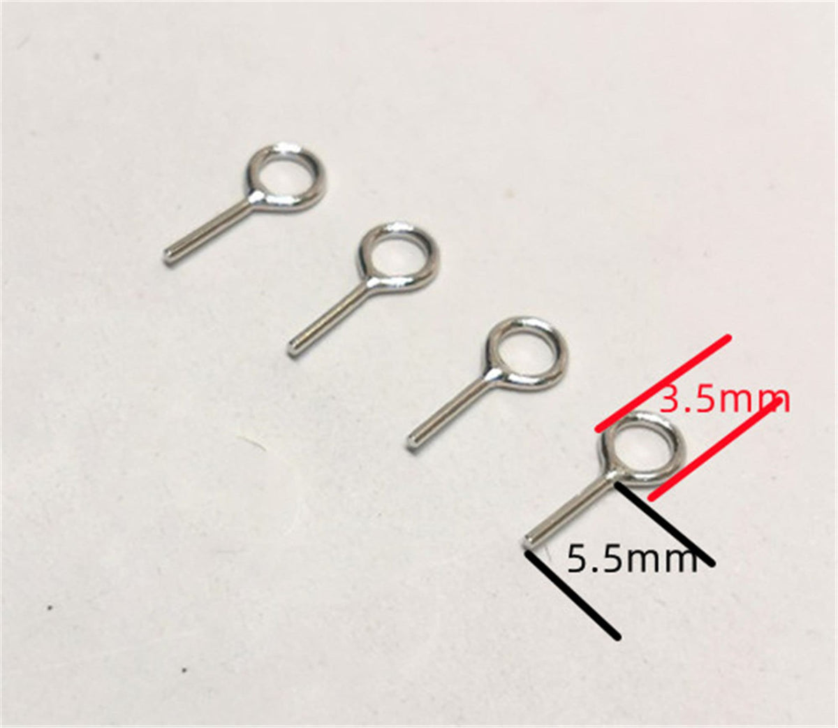 30pcs circle sterling silver 3.5mm Hole Cup Pearl Screw Eye Pin Bail Peg Pendants for Half Drilled Beads Jewelry Making,ASL-P-010