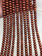 AAA 6.5-7mm brown button round freshwater pearls,full strand,loose button pearl,6mm Rondelle pearl Beads,SM6-T2