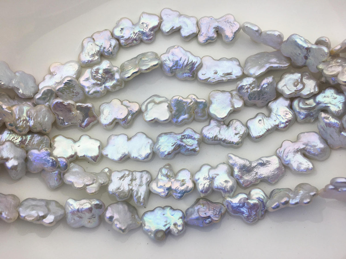 AAA 12-14mm white baroque Freshwater Pearl,ZS-119-38