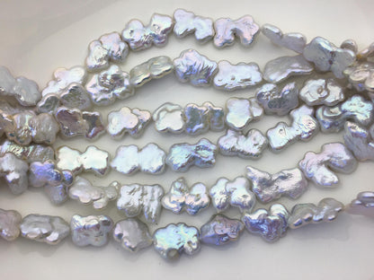 AAA 12-14mm white baroque Freshwater Pearl,ZS-119-38
