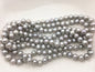 58'' 9mm AA Gray potato Freshwater Pearl Necklace,NPN1-T34