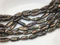 AA+ 11-13mm big black thick biwa Pearl Necklace,Genuine Fresh Water Pearl,Wedding Necklace,Mothers Day,ZS-80-10-12