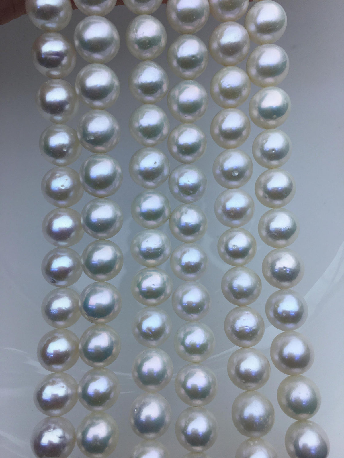 AA+ 9-11mm white round freshwater pearls,white pearl necklace,mother day pearl gift,RP10-2A-5