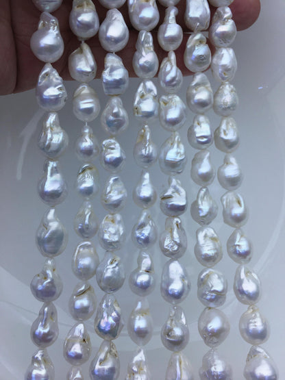 15.5'' A 9-11mm white flame ball pearl,FL15-2A-5-100