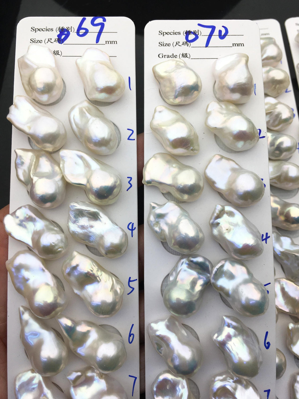 1 pair AAA 14-18x20-28mm White Flame ball Pearl Pairs-0.9mm top half hole-large Baroque freshwater pearl pairs,Fire Ball Pearl,FL15-3A-8-43
