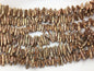 AA 4-5mm brown Biwa Pearl Necklace,Genuine Fresh Water Pearl,Wedding Necklace,Mothers Day,ZS-80-10-4