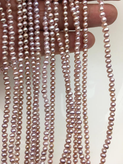 AAA 3.5mm light purple potato freshwater pearls,seed lavender pearl,diy pearl,CR3-T4