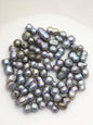 50pcs A 10-14mm gray baroque freshwater pearls, 2.2mm large hole,ZS-T44