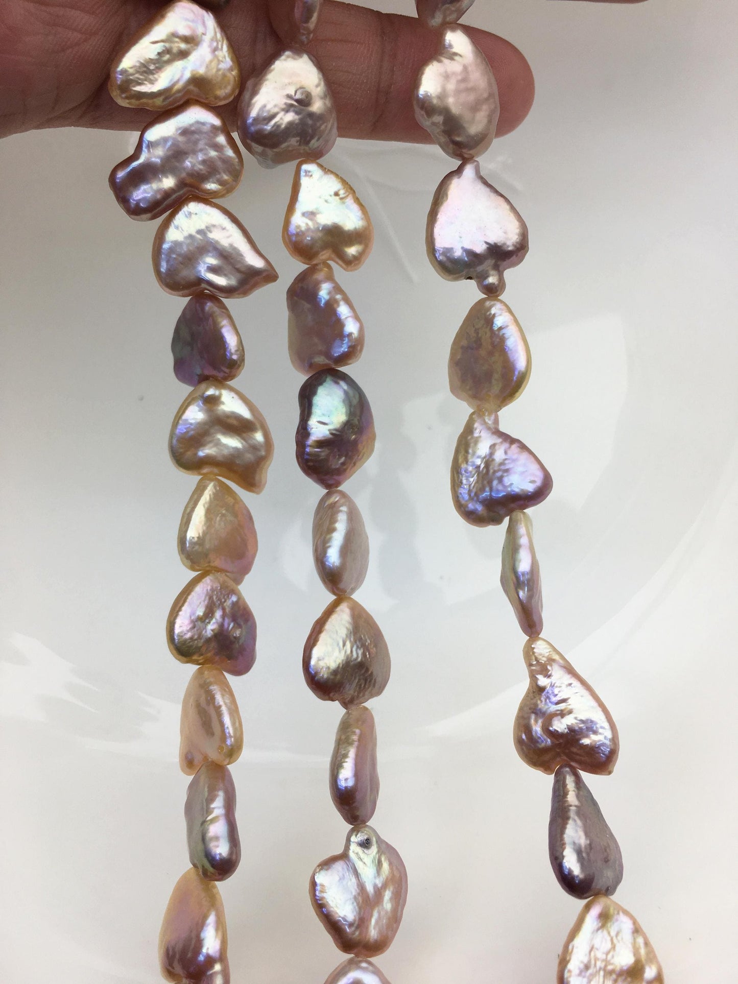 AAA 11-12.5mm colorful heart Freshwater Pearl,ZS-119-47