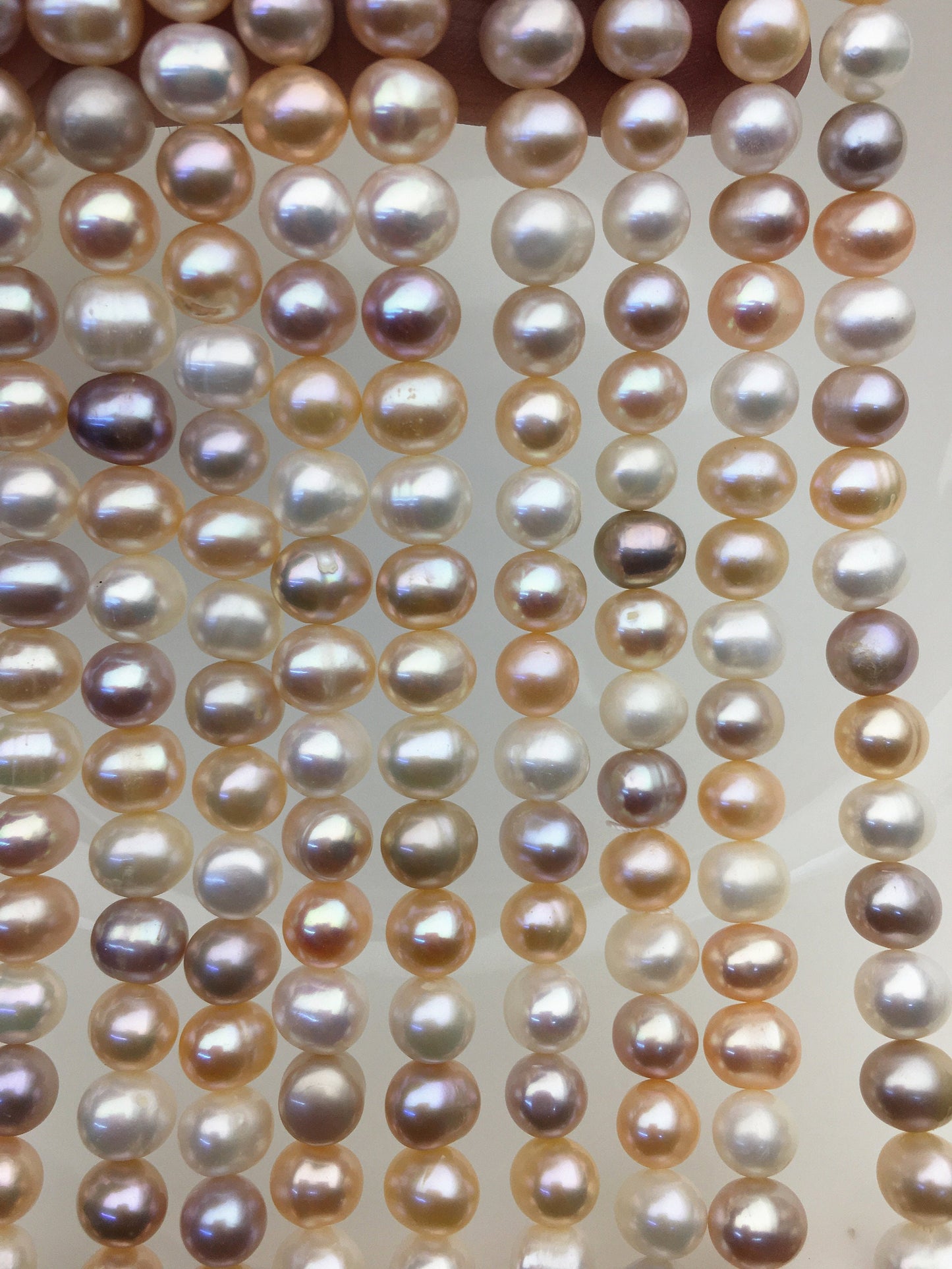 AA+ 6.3-7.2mm misc color potato freshwater pearls, loose pearls,beading supplies,CR7-2A-1