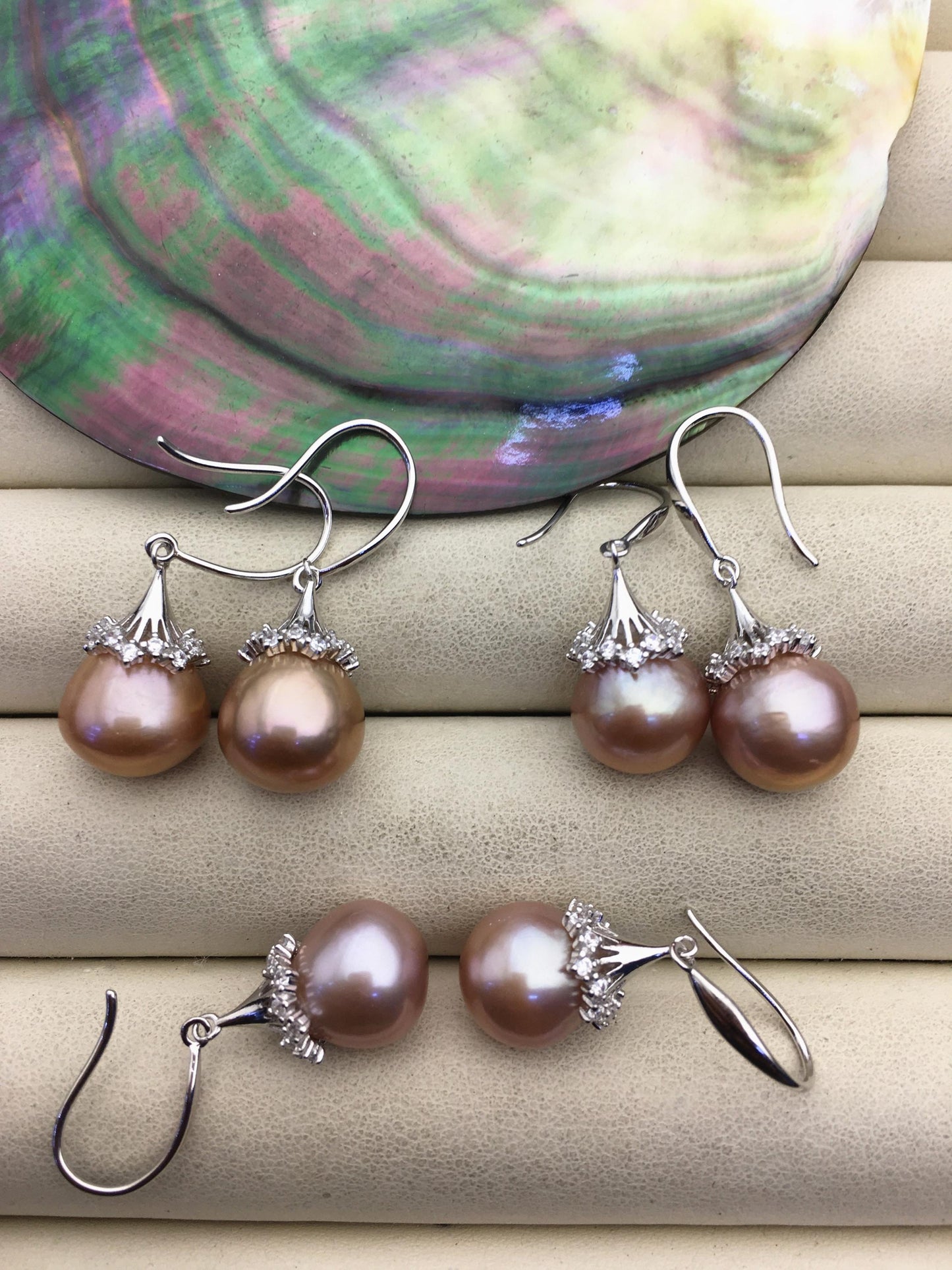 AAA 11-12mm natural purple drop edison pearl dangle earrings,S925 Sterling Sliver earrings,wedding pearl earrings,SE3-T9-72