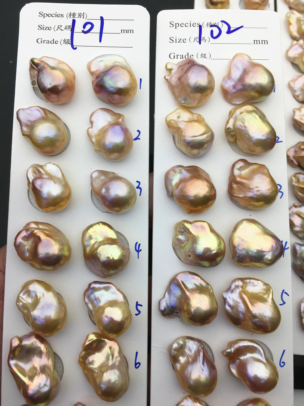1 pair AAA 13-15mm Natural pink peach Rainbow Flame ball Pearl Pairs - large Baroque freshwater pearl pairs,Fire Ball Pearl,FL15-3A-8-27