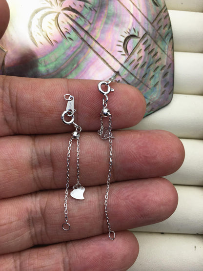 2pcs 2.5 inches 925 sterling silver color chain clasp, ASL-CL-011