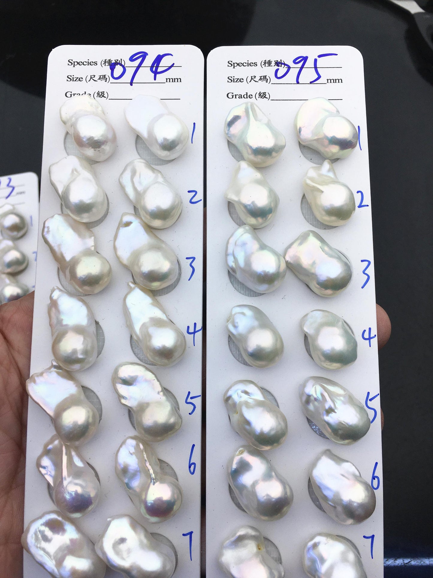 AAA 12-16x18-22mm White Flame ball Pearl Pairs - 0.9mm top half hole,large Baroque freshwater pearl pairs,FL15-3A-8-50