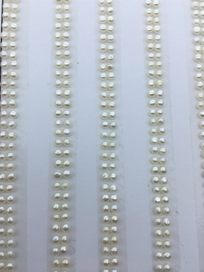 10 pairs AAA 2-2.5mm Seed Button freshwater Pearls,0.8mm half hole,white color pearl for ring,BTN2-4A-1-4
