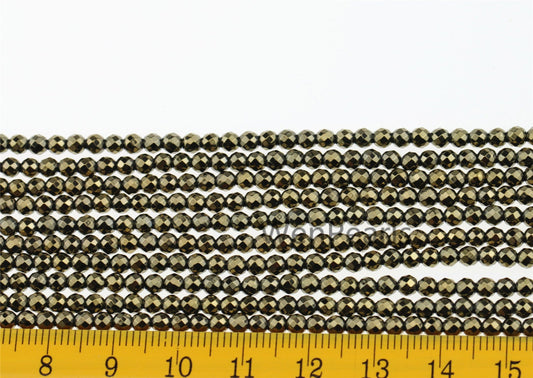 Hematite bronze ,3mm Round Beads,AAA, 130pcs,15.5 inches,G50-R3-003