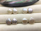 2 pairs 10.5-11.5mm AAA White Coin Freshwater Pearls Pair,high luster- Coin Pearl-petite Pearl- Pearl Jewelry,COIN11-3A-6-3