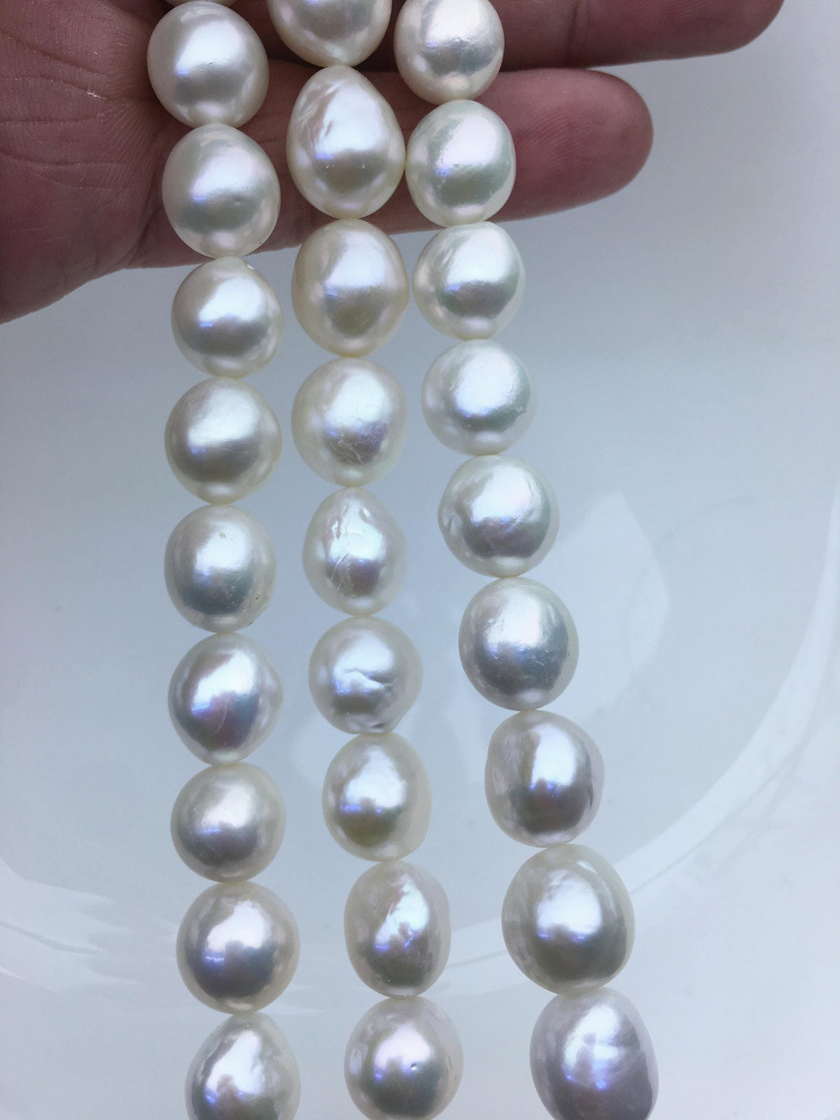 AA+ 11-13mm white side button round Edison Freshwater Pearl,ED12-2A-5-26