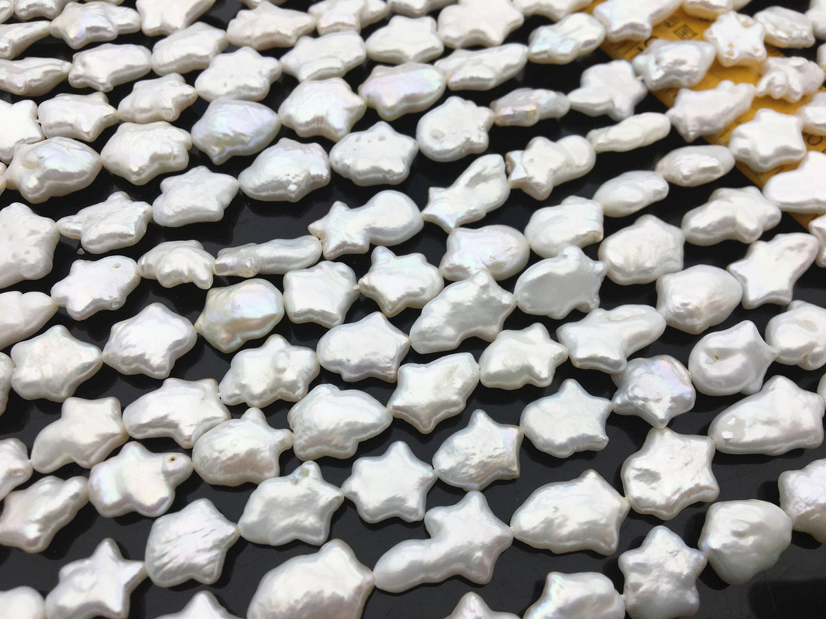 AA 9-11.5mm White Five-pointed star Pearl,Freshwater pearl star, for your design,Cultured Pearls,ZS-17-21