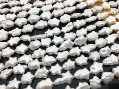 AA 9-11.5mm White Five-pointed star Pearl,Freshwater pearl star, for your design,Cultured Pearls,ZS-17-21