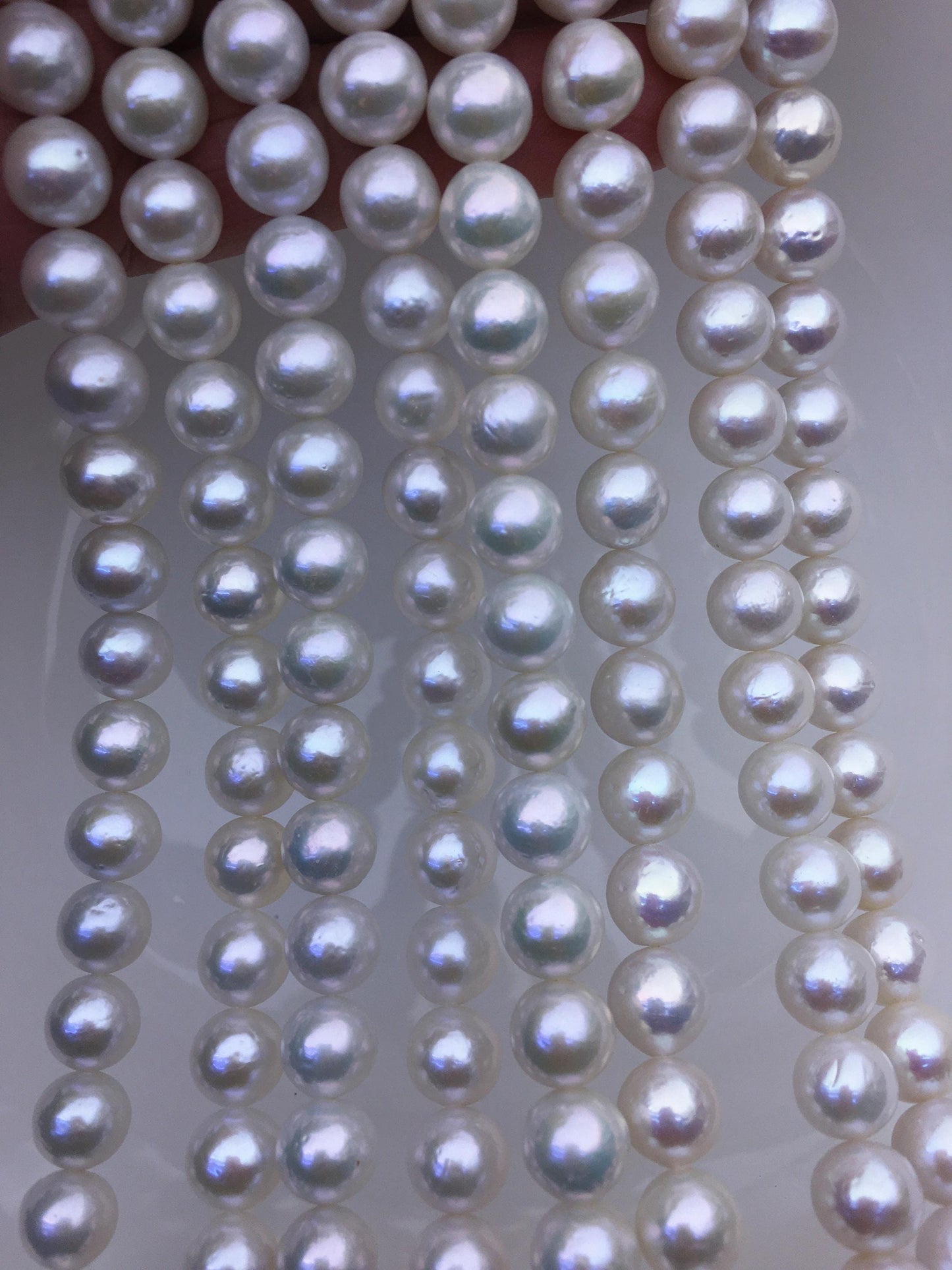 AAA- 8-10mm white round freshwater pearls,RP9-2A-3