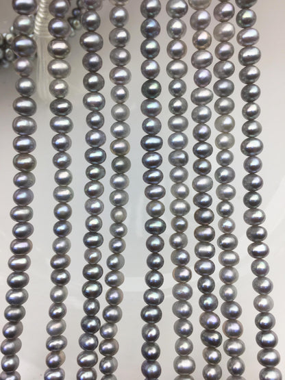 AA+ 4.5-5mm gray potato pearls,seed freshwater pearl,CR4-T1