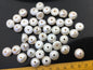 20pcs Very Big AA 13-14mm white button freshwater pearls,2.2mm large hole,Rondelle pearl Beads,pearls for leather,SM13-2A-6