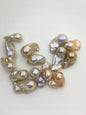 14pcs AAA 12-15mm Natural Color Flame ball Pearl - no hole,FL15-T4-43