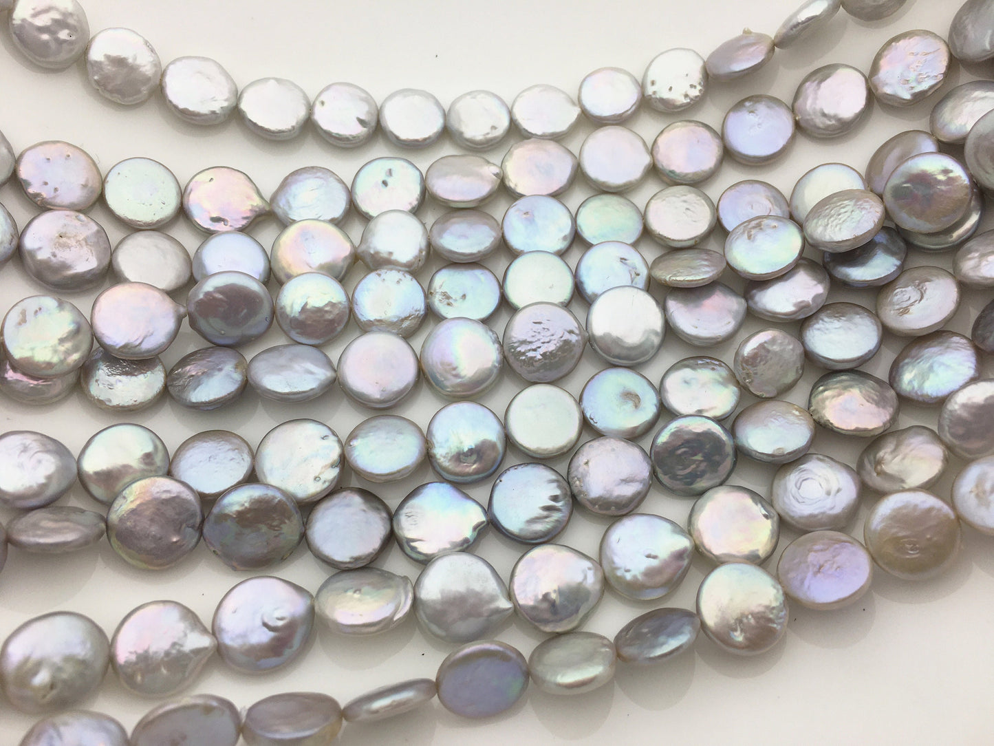 AA+ 11-12mm Gray Coin freshwater pearls,good quality,diy bead,flat round pearl bead strings,COIN11-T2