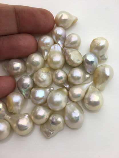5pcs AA 10-13x13-18mm White Flame ball Pearl,Baroque pearl Pendant,Baroque Cultured Freshwater Pearl,flameball pearls,FL12-2A-1