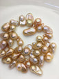 35pcs AAA 10-15mm Natural Orange Flame ball Pearl - no hole,FL15-T4-4