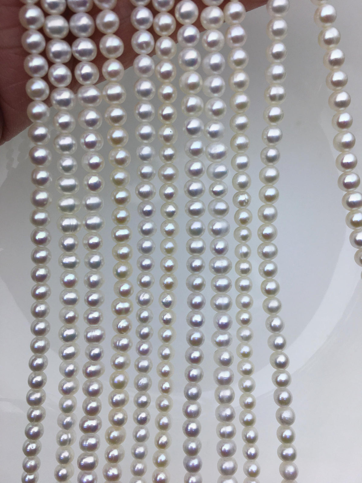 AA+ 4-4.5mm white potato freshwater pearls,seed freshwater pearl,CR4-2A-5