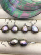 1 pair AAA 11-14mm gray bronze drop edison pearl dangle earrings,S925 Sterling Sliver earrings,SE3-T9-3