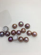 15pcs AAA 11-12mm Baroque Mabe Natural Purple Rainbow Freshwater Pearls,no hole,MB-T16
