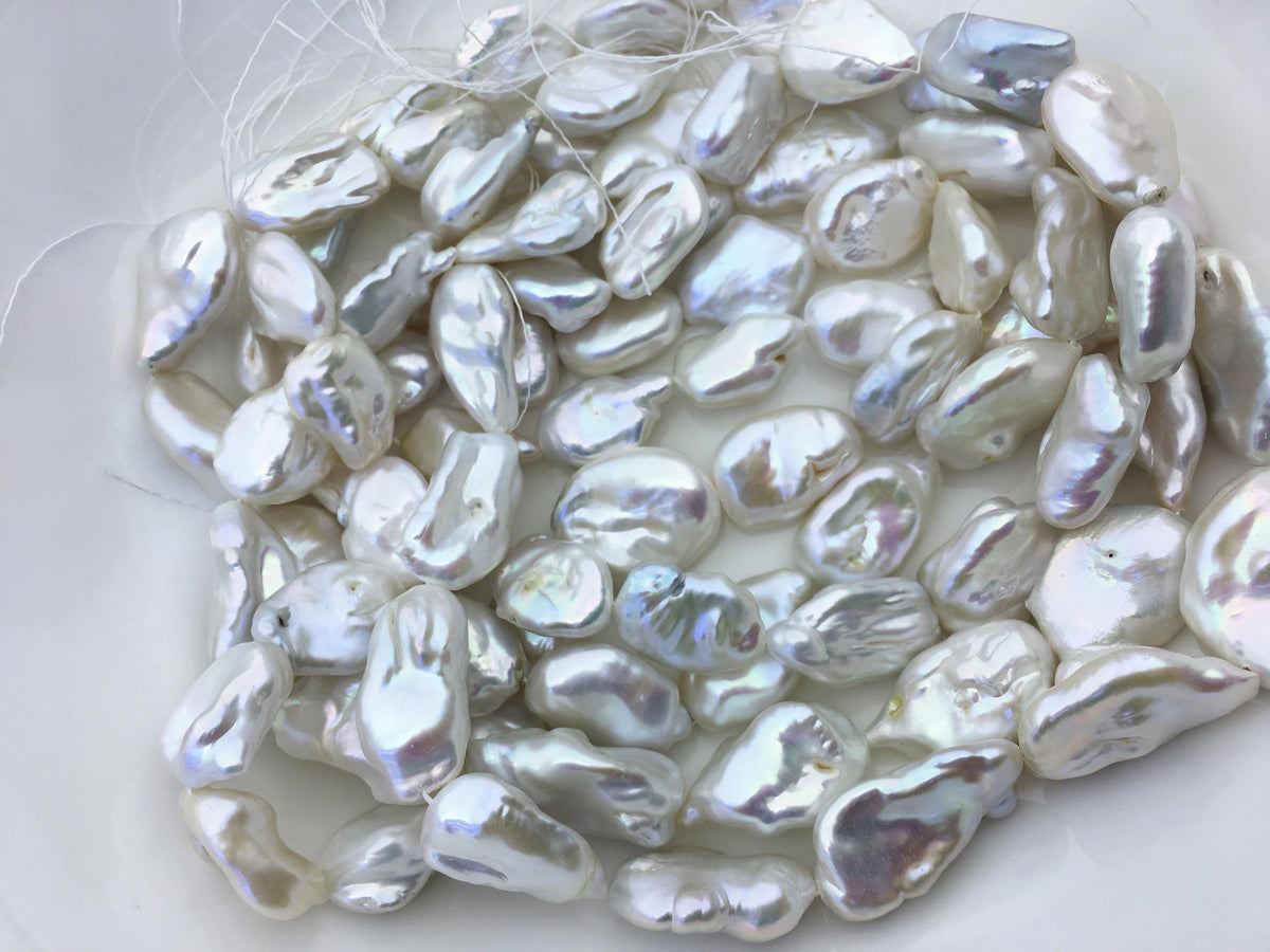 AA+ 14-16mm white long keshi baroque Freshwater Pearl,DIY Loose Freshwater Pearl,wholesale price,china wholesale pearl,ZS-200-108