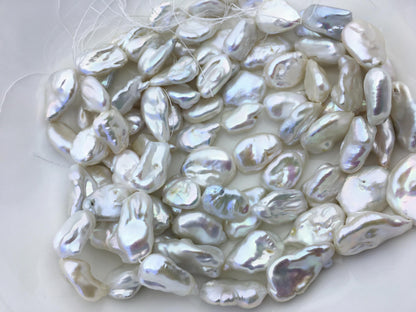 AA+ 14-16mm white long keshi baroque Freshwater Pearl,DIY Loose Freshwater Pearl,wholesale price,china wholesale pearl,ZS-200-108