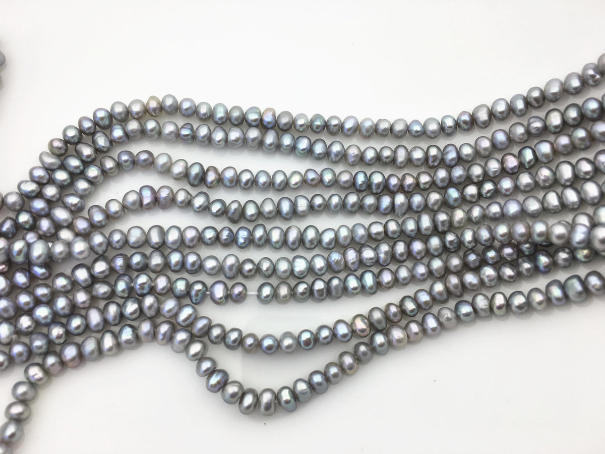 AA+ 4.5-5mm gray potato pearls,seed freshwater pearl,small size pearl,for pearl necklace,for earrings,CR4-T4