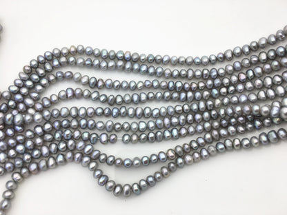 AA+ 4.5-5mm gray potato pearls,seed freshwater pearl,small size pearl,for pearl necklace,for earrings,CR4-T4
