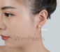 WHOLESALE,6-6.5mm Fresh Water pearl stud earrings,Sterling Silver, ivory Pearl studs,aaa pearl,white earrings,SE1-008