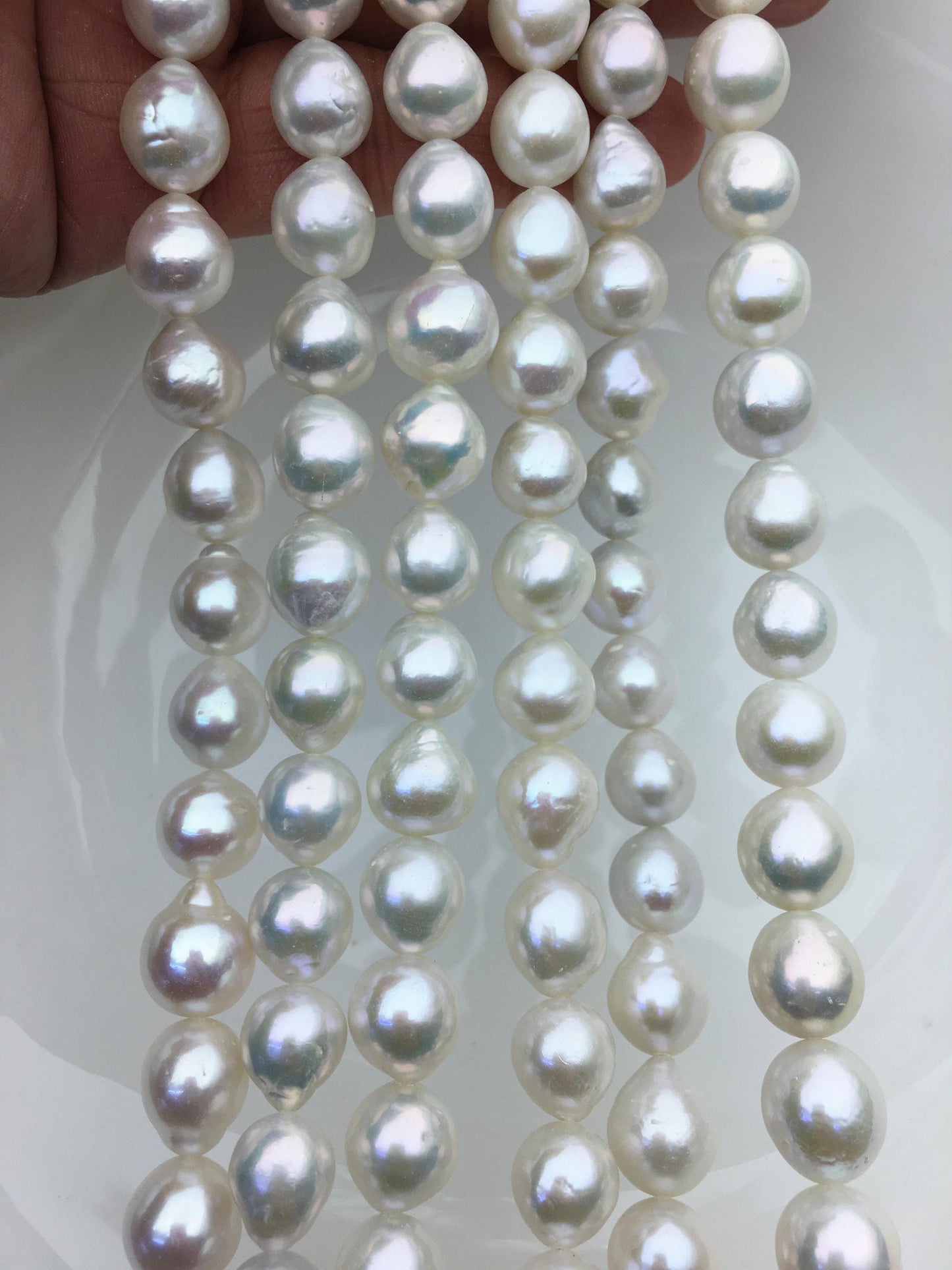 AA+ 10-12mm white teardrop Edison Freshwater Pearl,ED12-2A-5-34