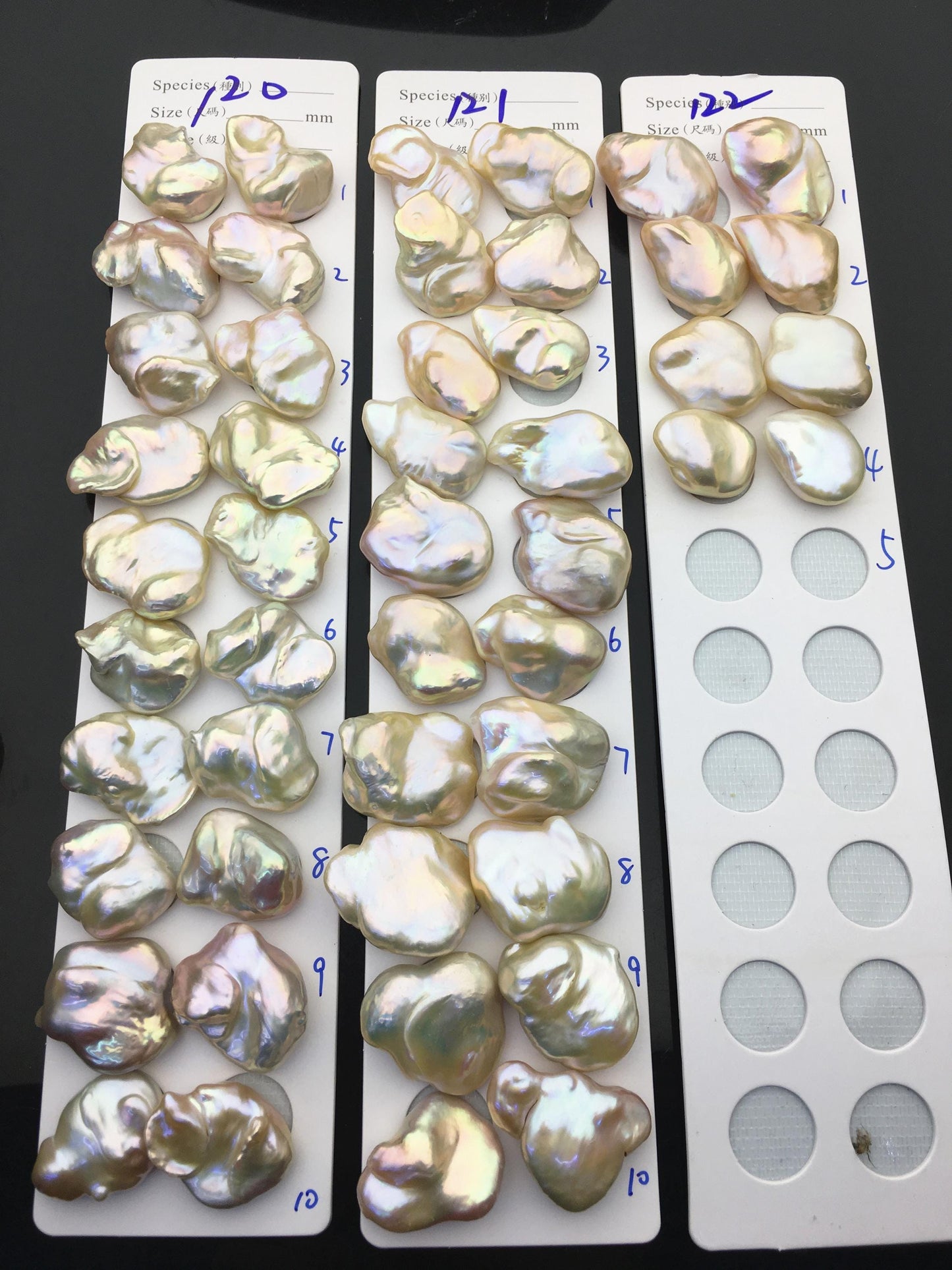 1 pair AAA 16-22x21-30mm Natural Rainbow Baroque Pearl Pairs,Baroque Cultured Freshwater Pearl,no hole,FL15-3A-9-20