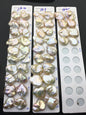 1 pair AAA 16-22x21-30mm Natural Rainbow Baroque Pearl Pairs,Baroque Cultured Freshwater Pearl,no hole,FL15-3A-9-20